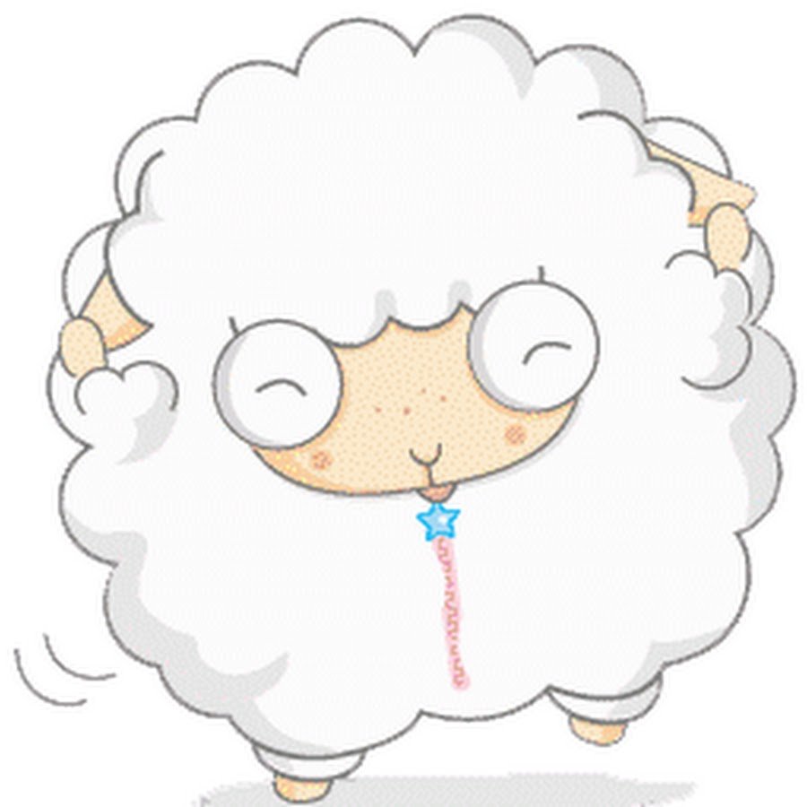 Открытка милая Овечка