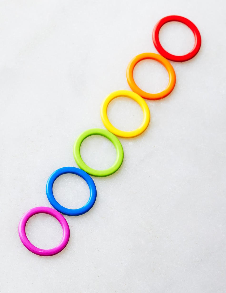 Занятие разноцветные Колечки