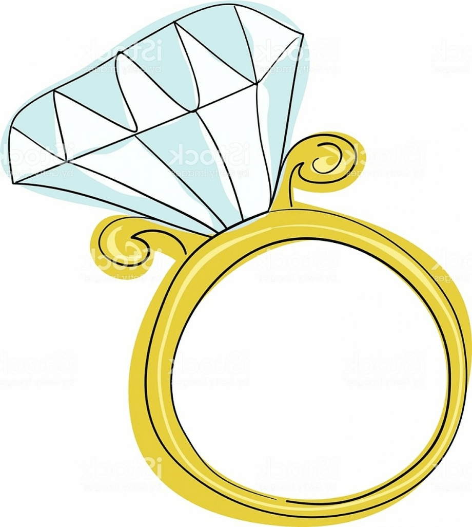 Кольцо с бриллиантом мультяшное