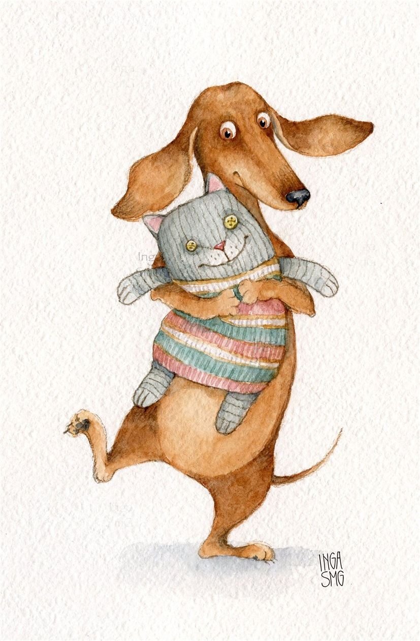 Такса карандашом