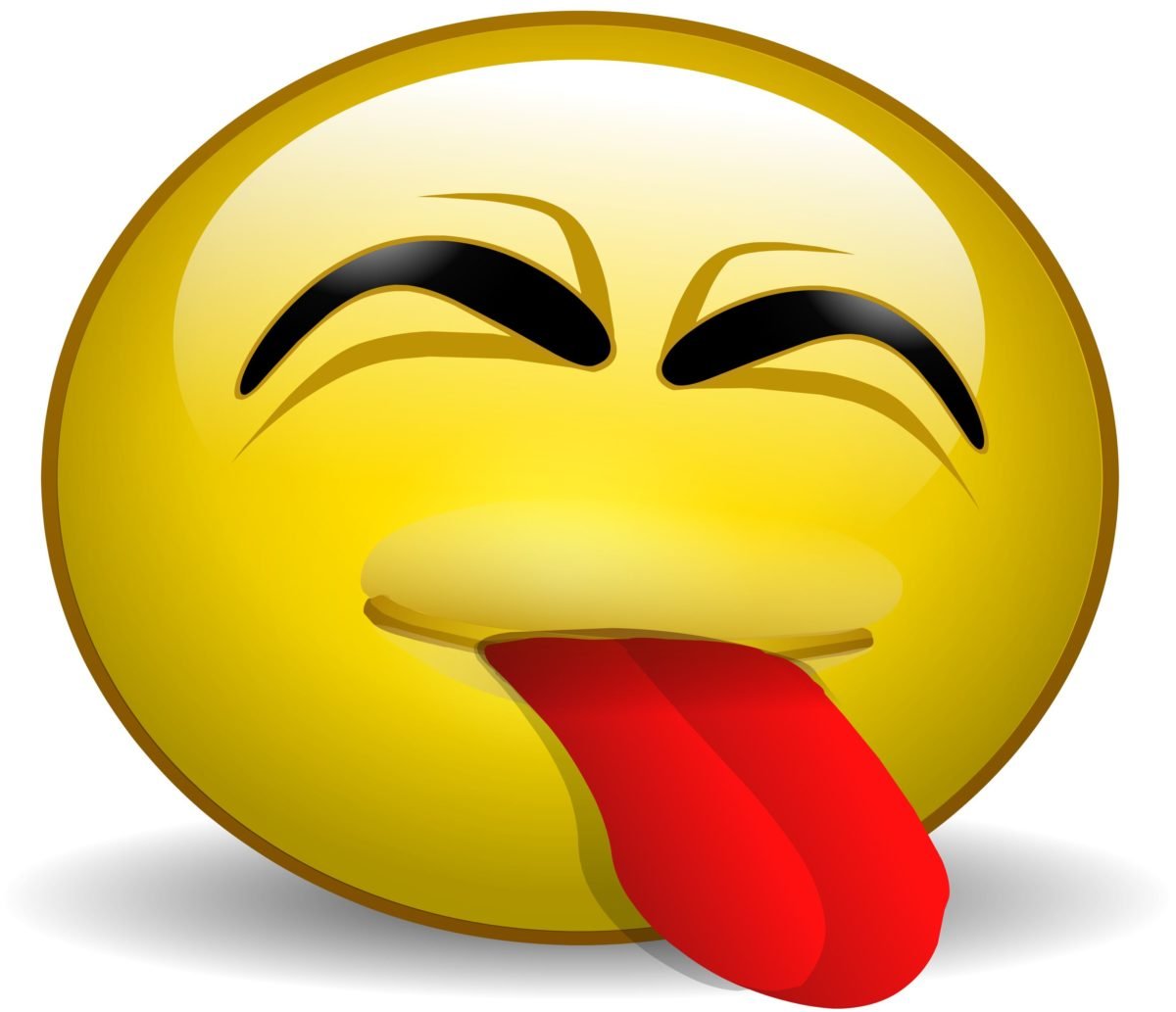 Смайл обиженный с языком