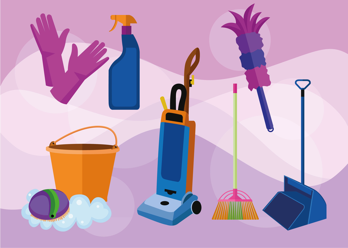 Уборка мультяшная