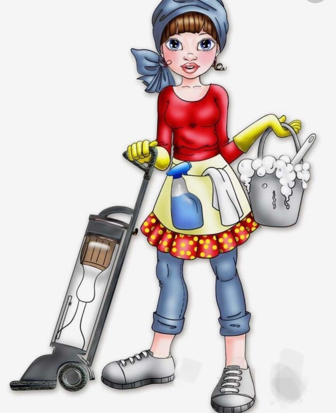 Убираться в доме мультяшная