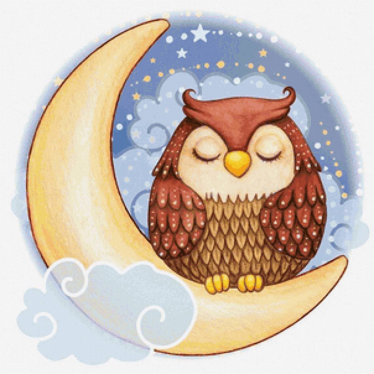 Совушка спит