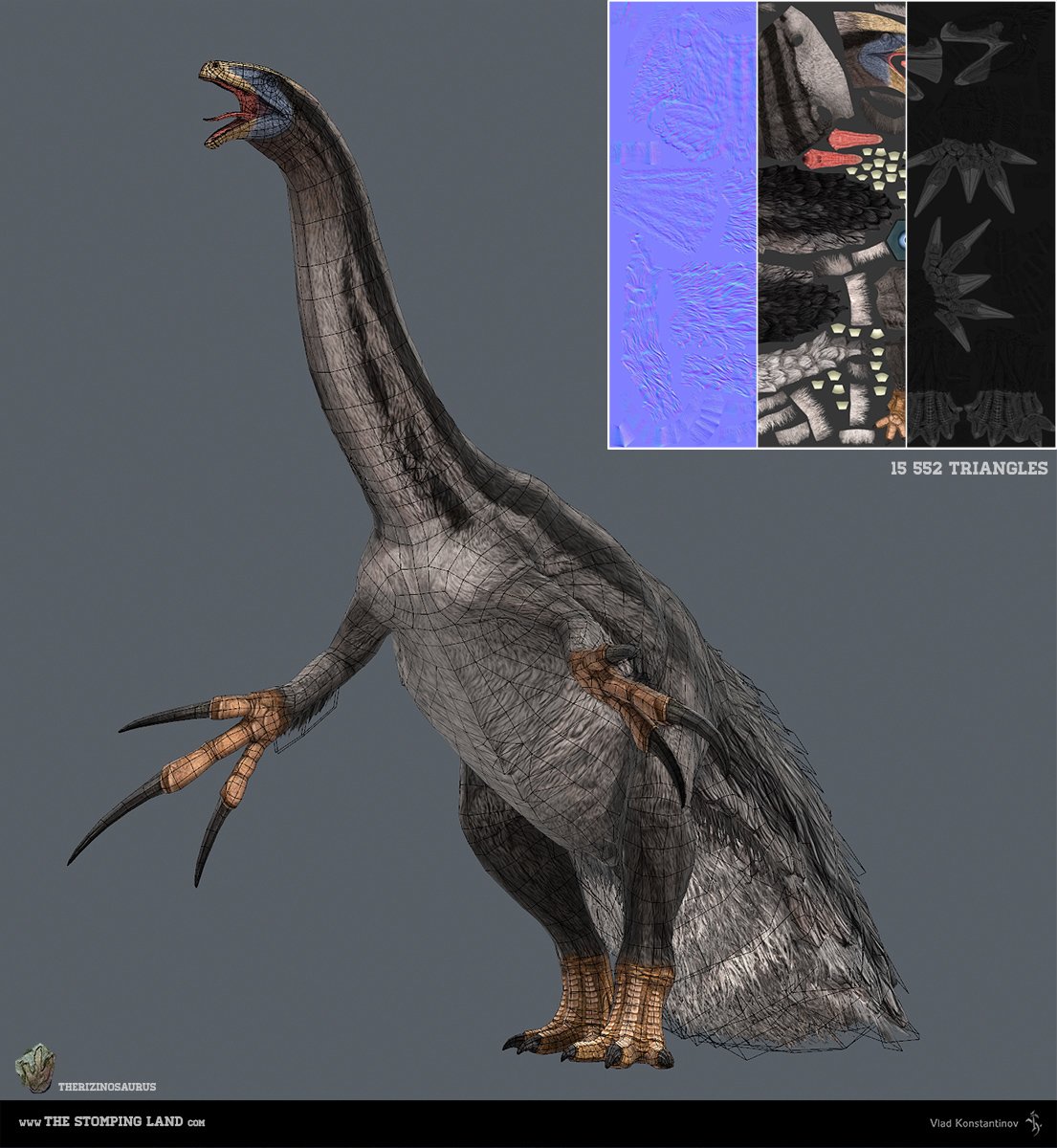 Теризинозавр и Раптор