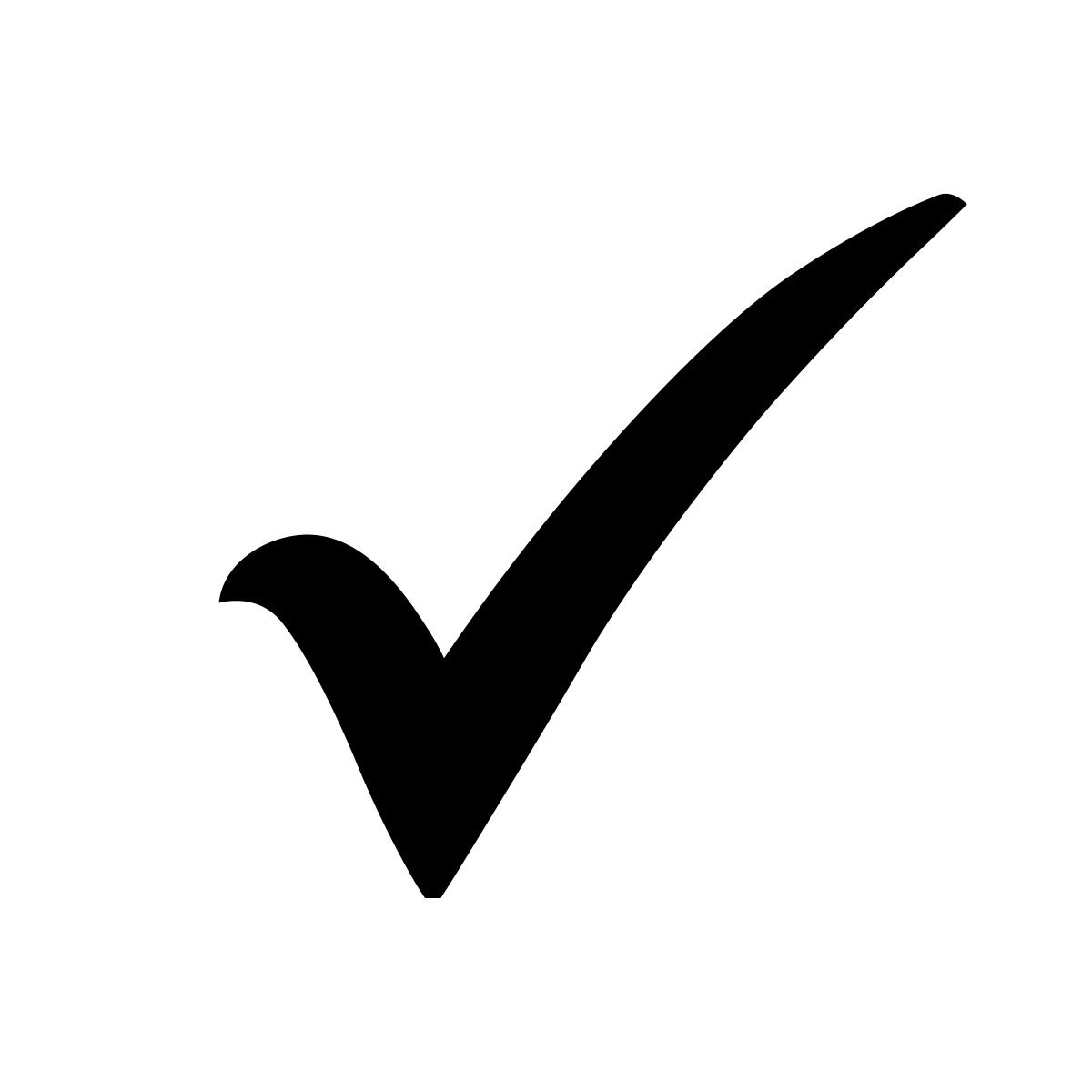 Черная галочка