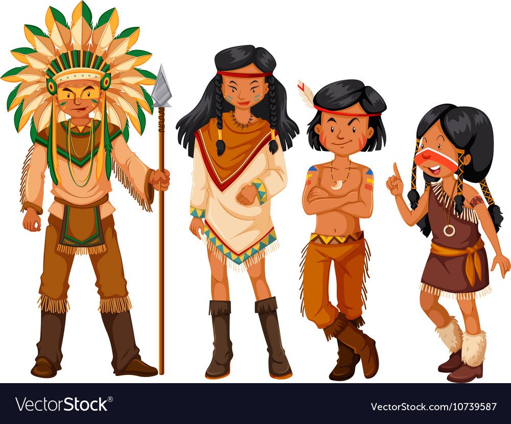 Головной убор индейца рисунок