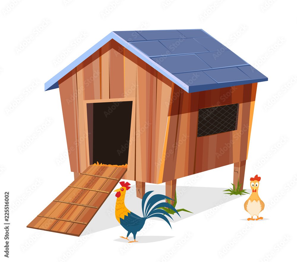 Курятник мультяшный