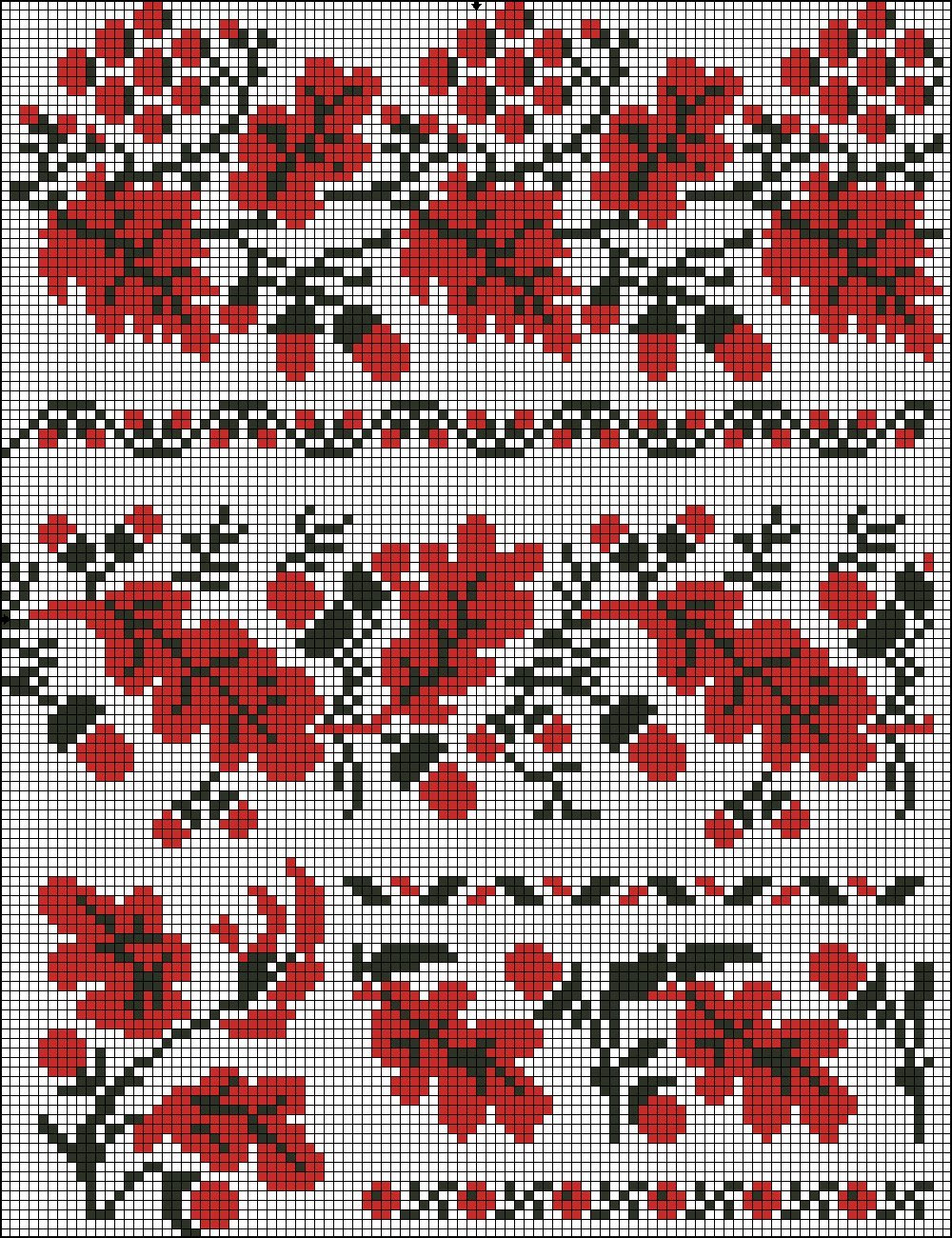 Рушник Калина узор