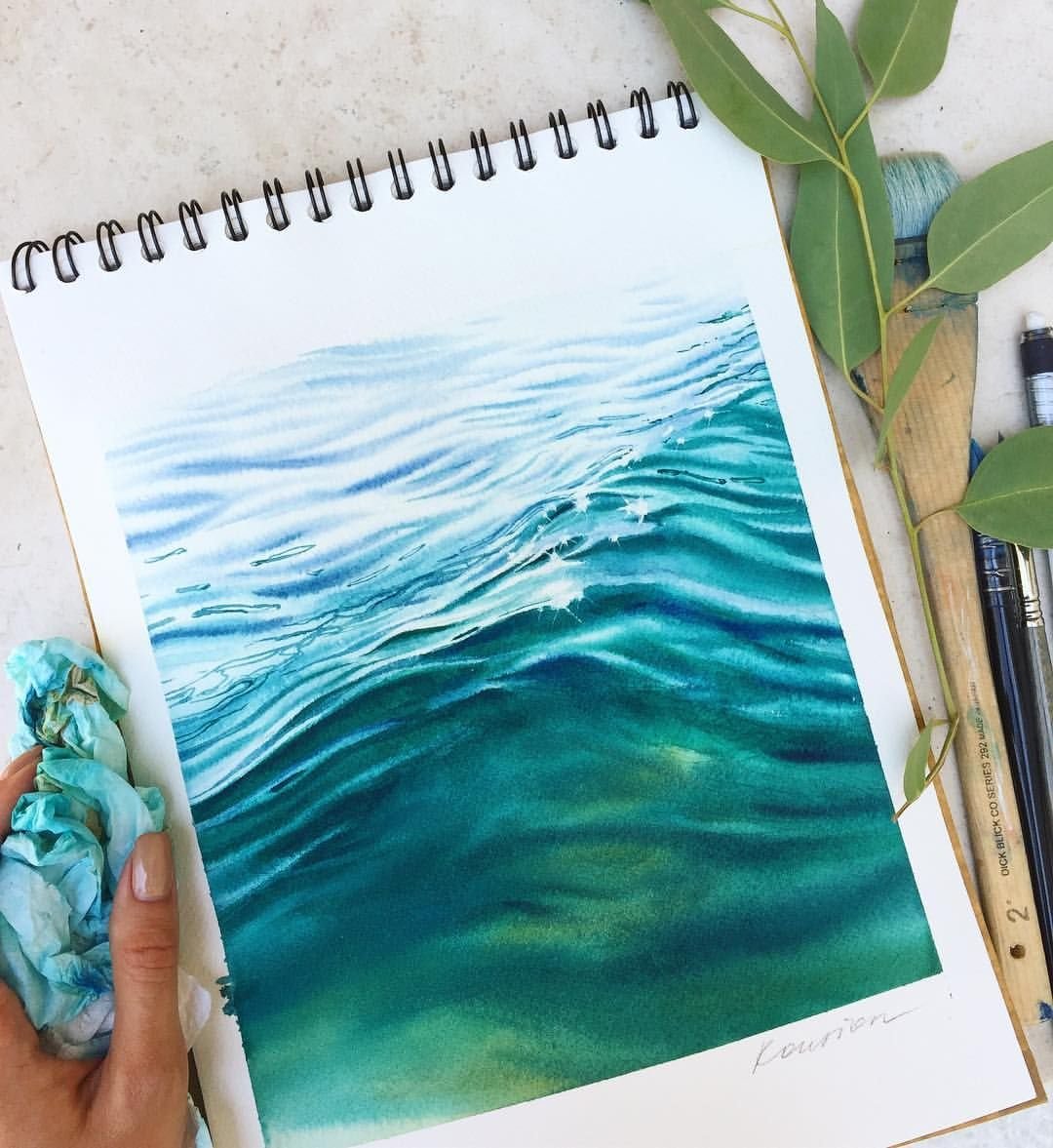 Волна стикер