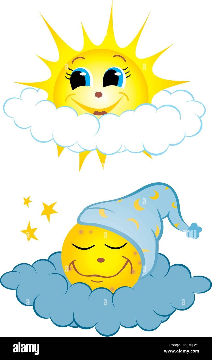 Солнышко спит на облачке