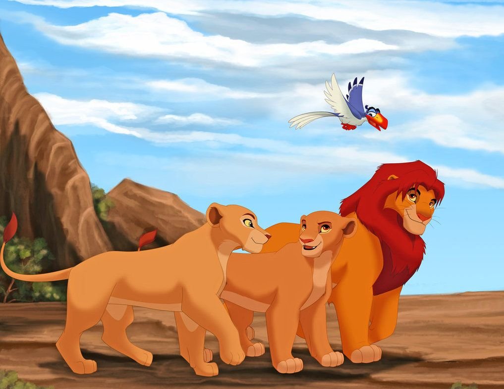 Король Лев Симба и Нала арт
