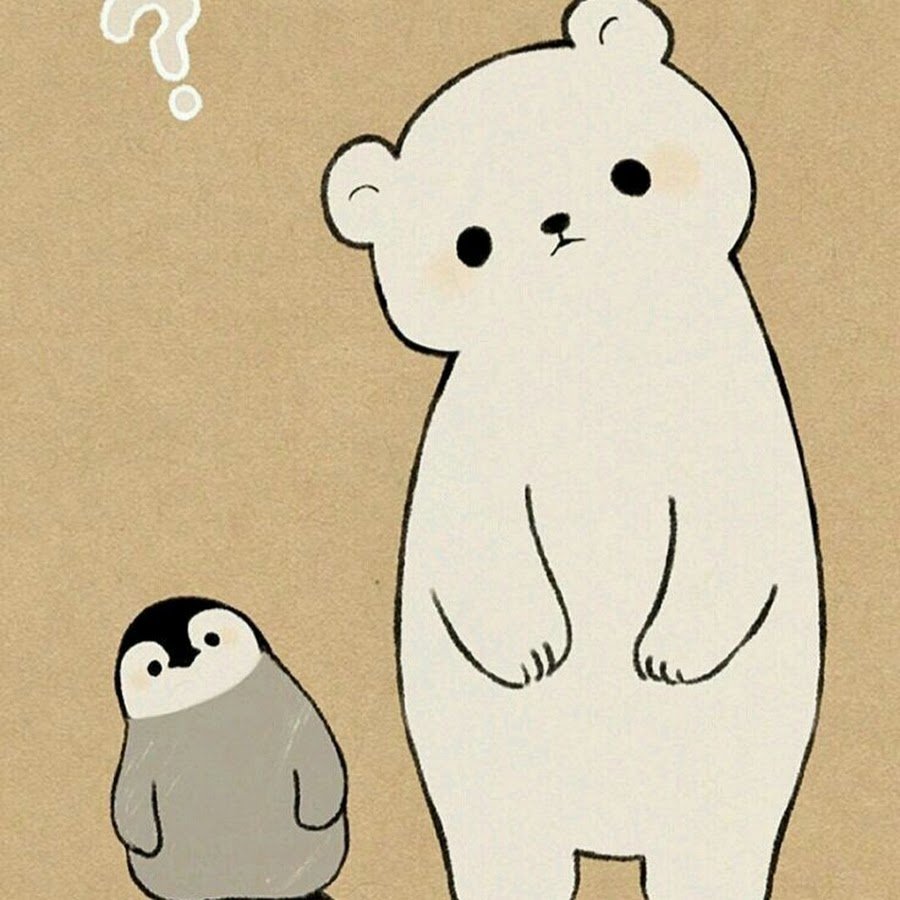 Мимимишные рисунки для срисовки Пингвин