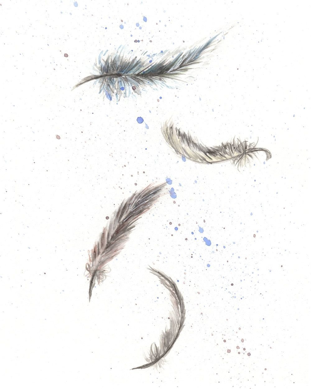 Белое перышко ангела