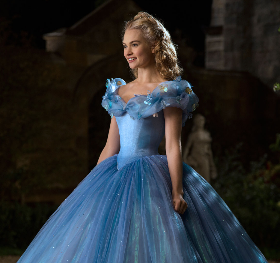 Лили Джеймс в платье Золушки