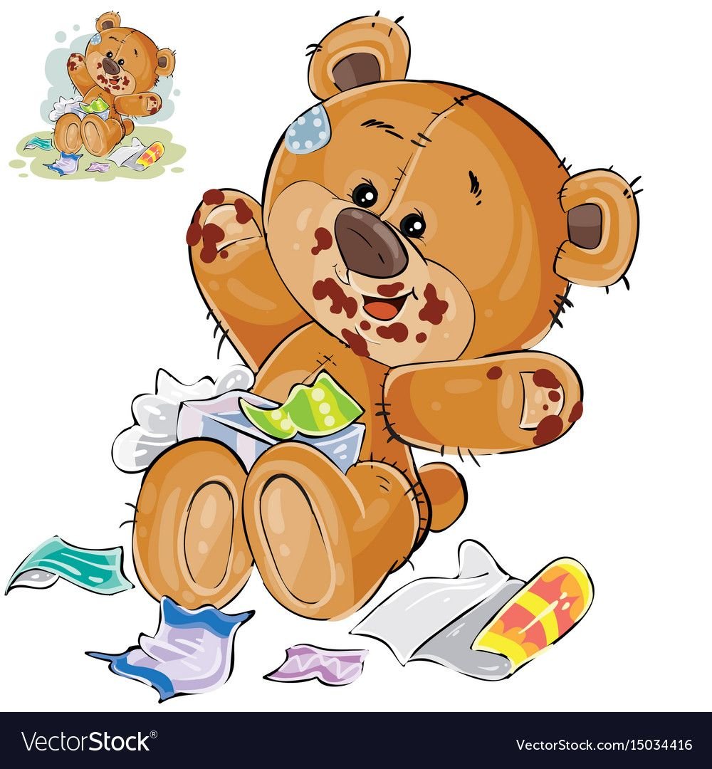 Медвежонок с больным зубом