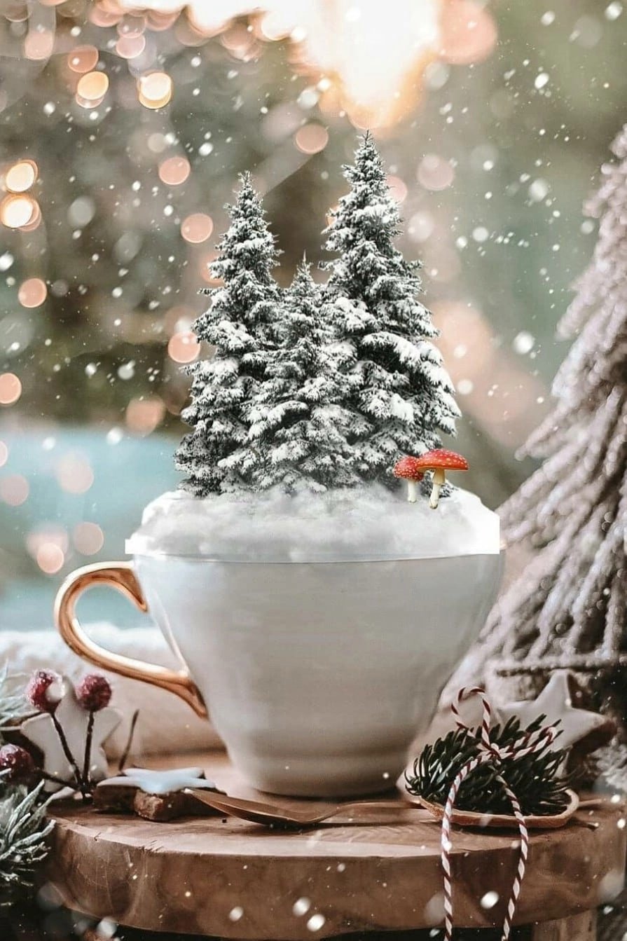 Снежное утро