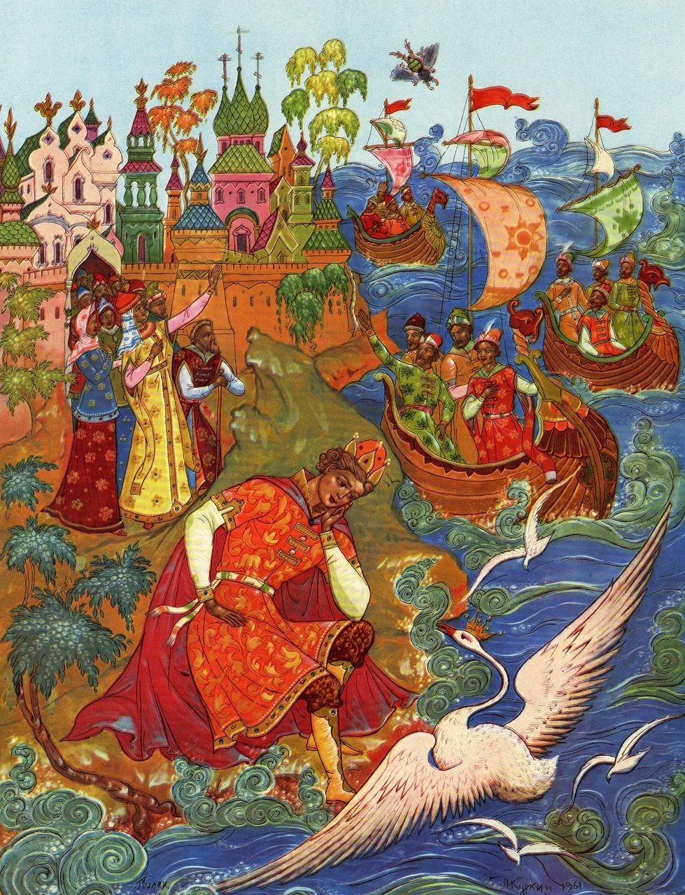 Русские богатыри Палех