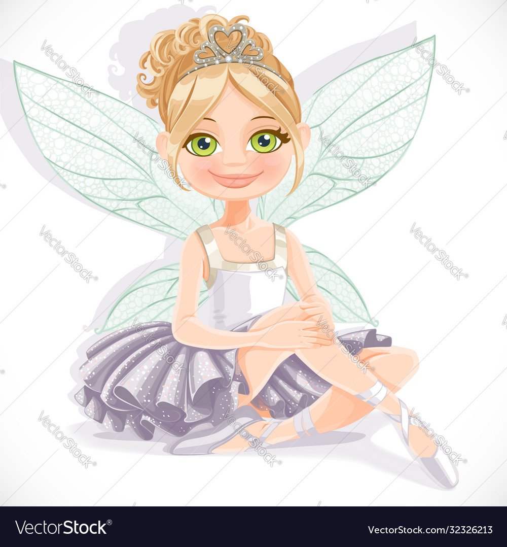 Милые феи на белом фоне