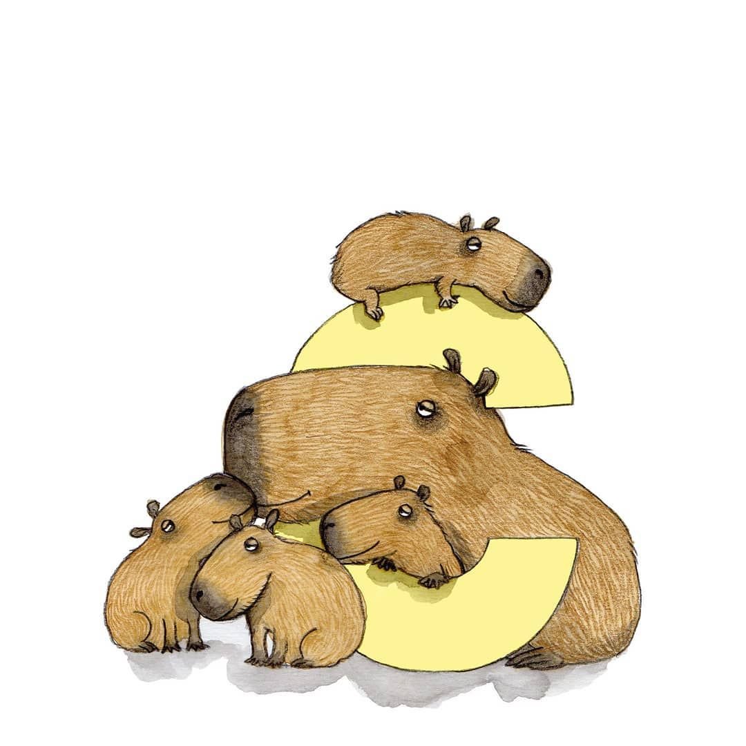 Капибара арт