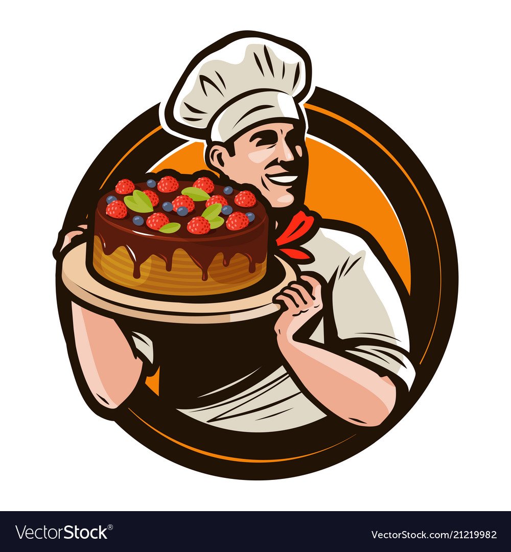 Кондитер векторный