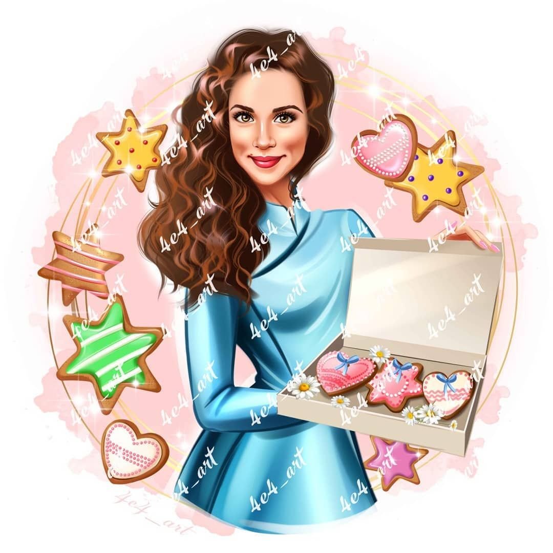 Пекарь женщина рисунок