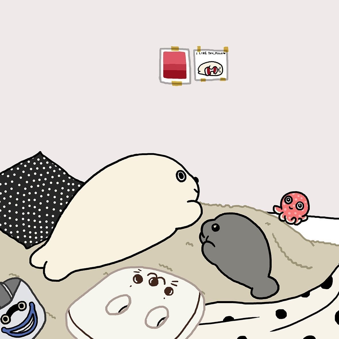 Кавайные морские котики