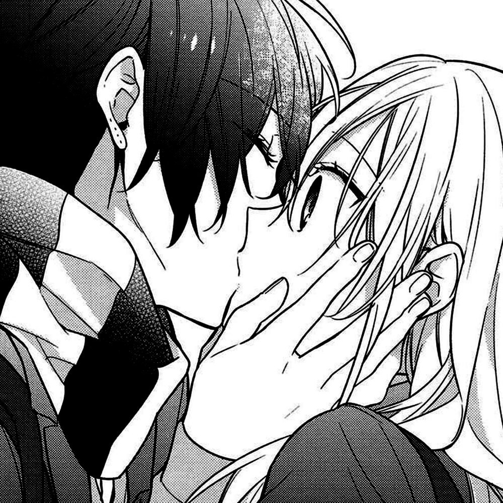 Horimiya аниме поцелуй