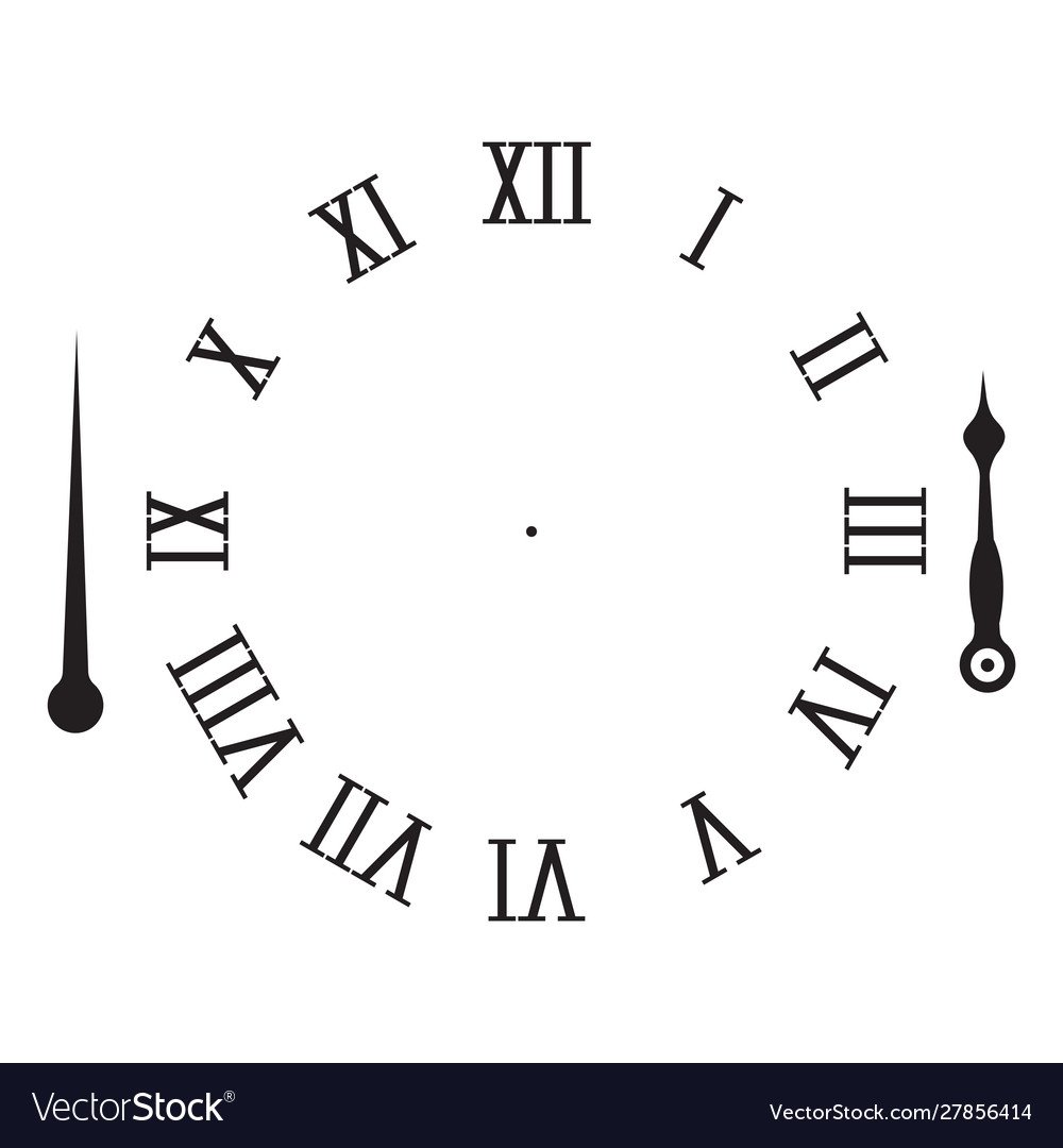 Римский циферблат на часах