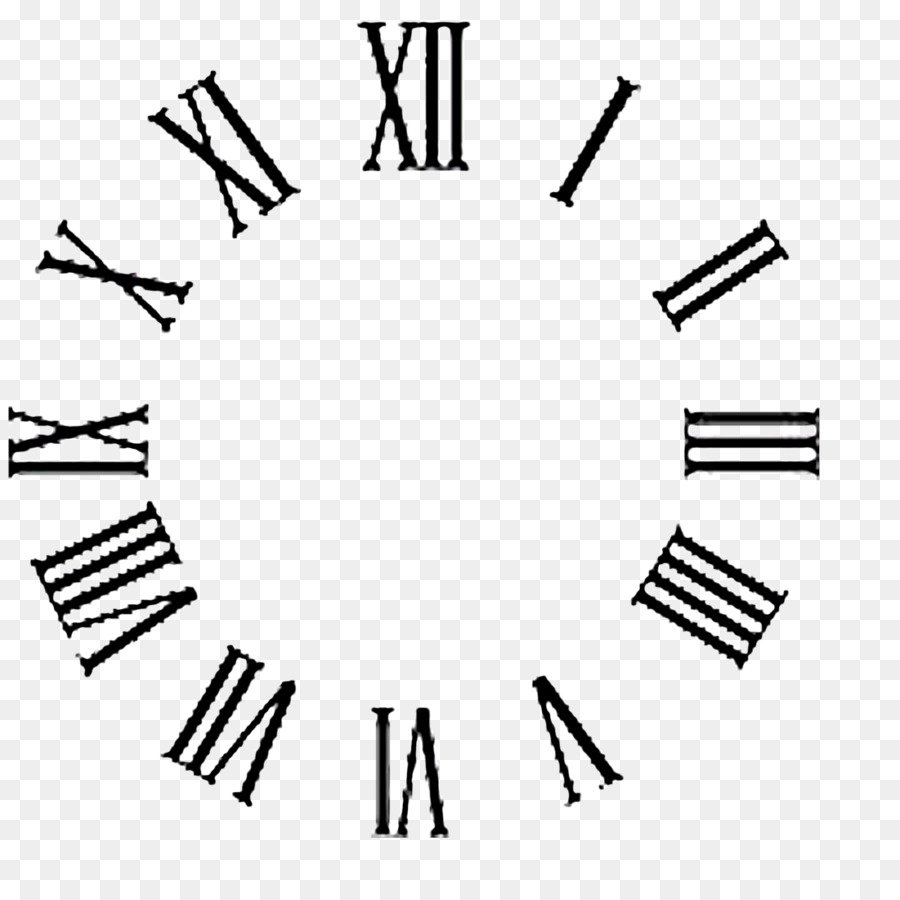 Часы с римскими цифрами новогодние