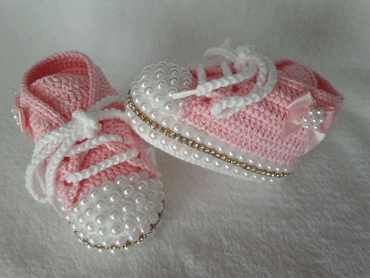 Вязаные туфельки для девочки