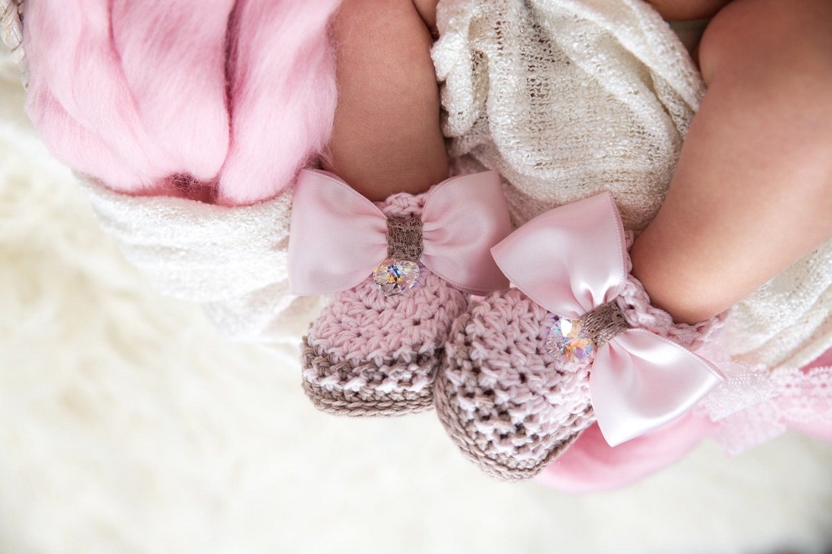 Розовые пинетки