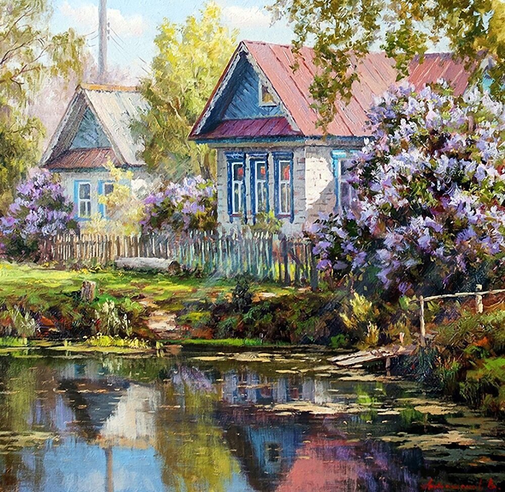 Деревня Виктория Левина художник