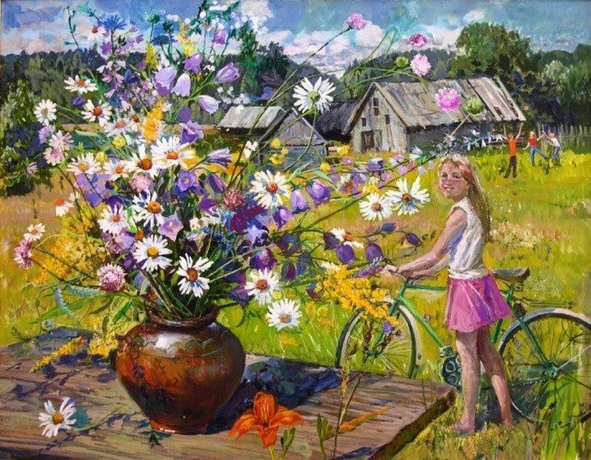 Весна в деревне