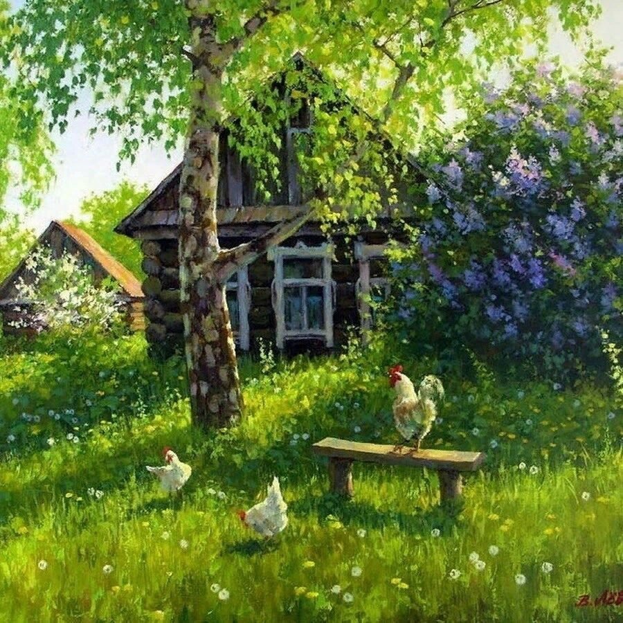 Зима в деревне