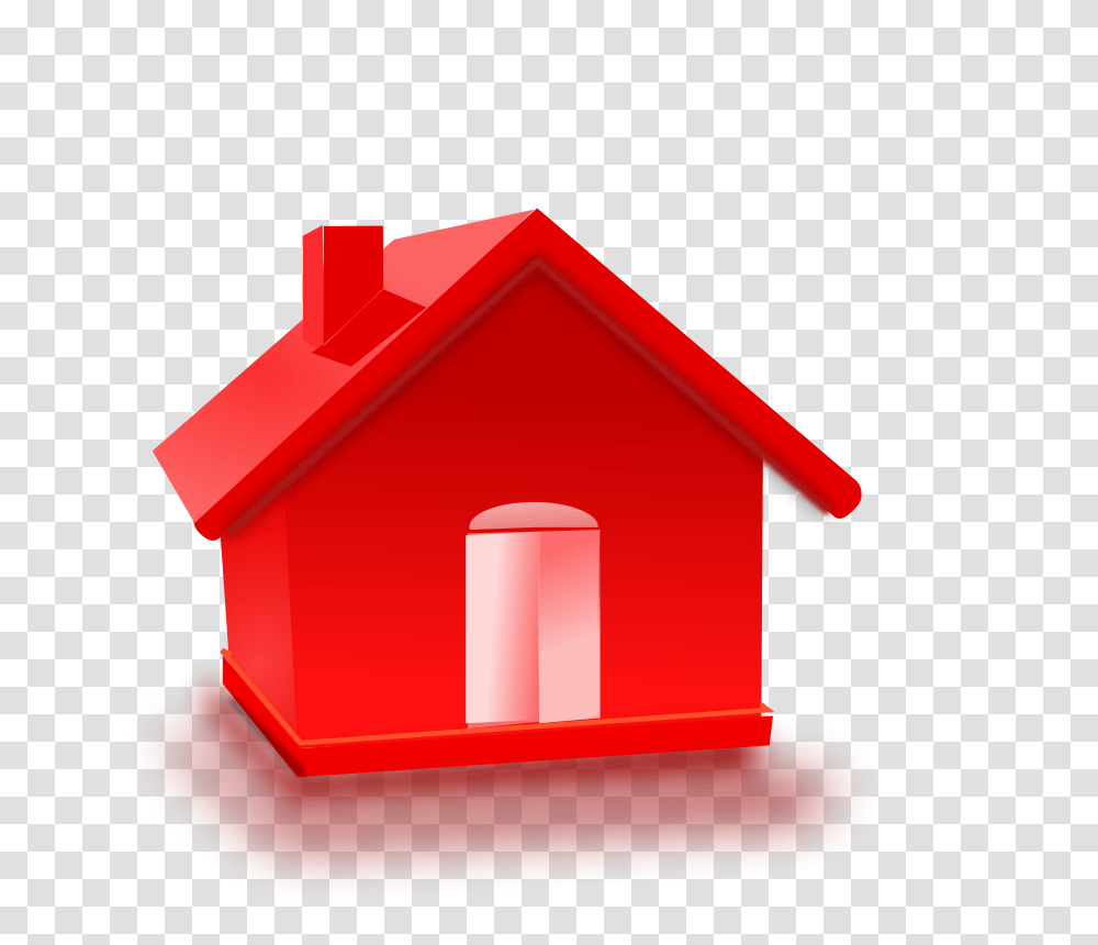 Сказочный домик с красной крышей