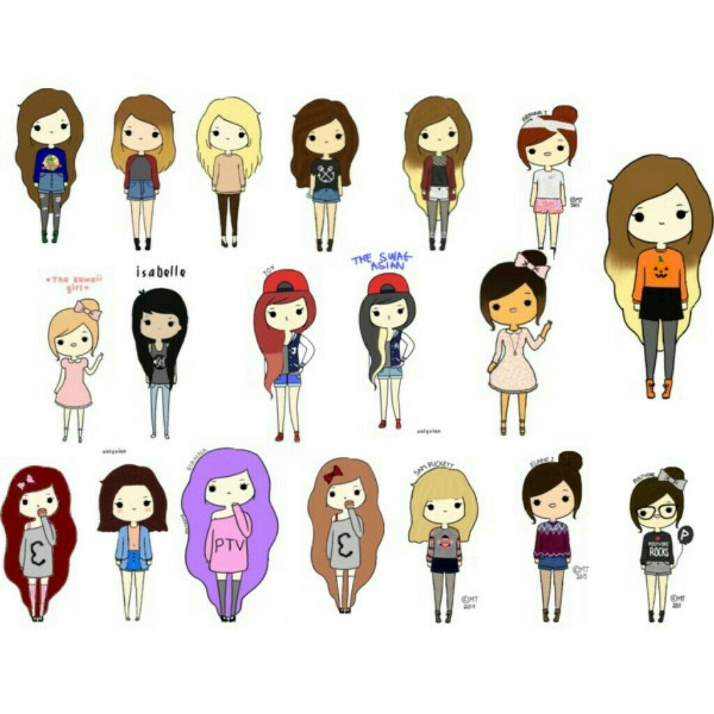 Акварельные иллюстрации девочки