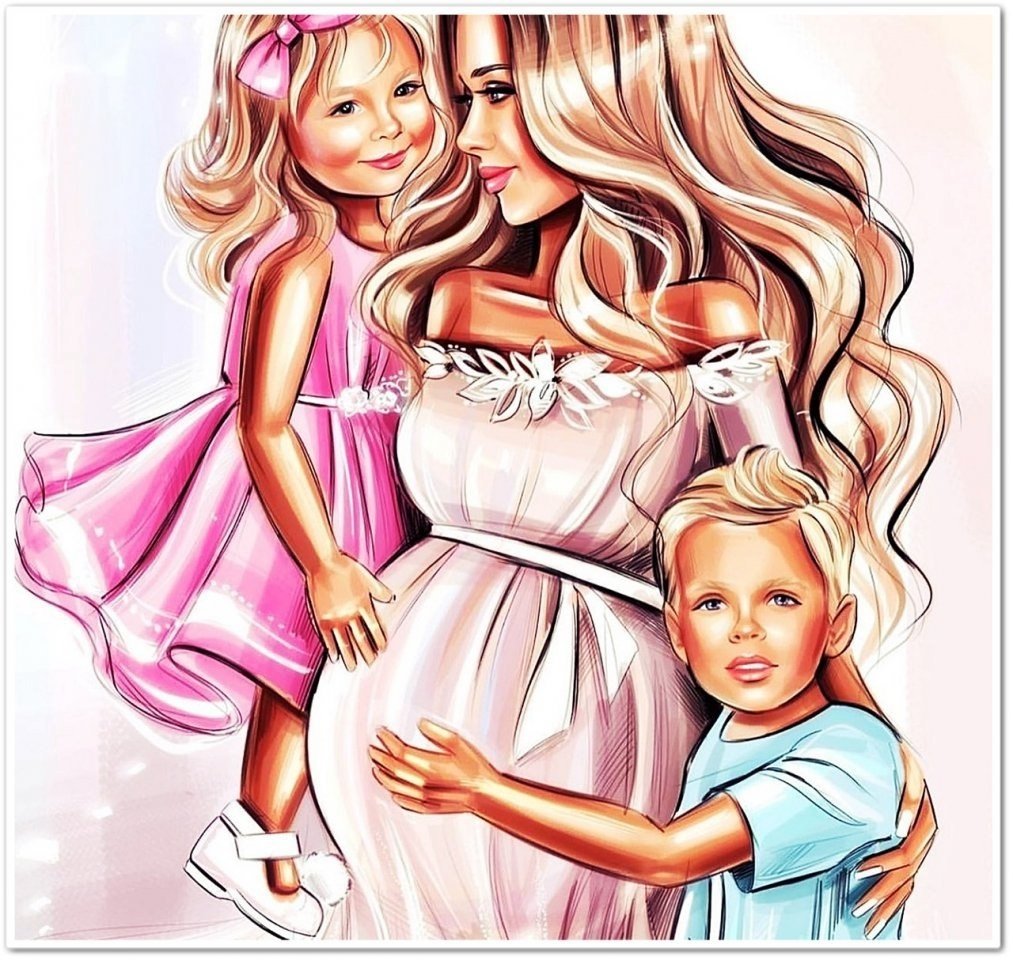 Милые рисунки для мамы