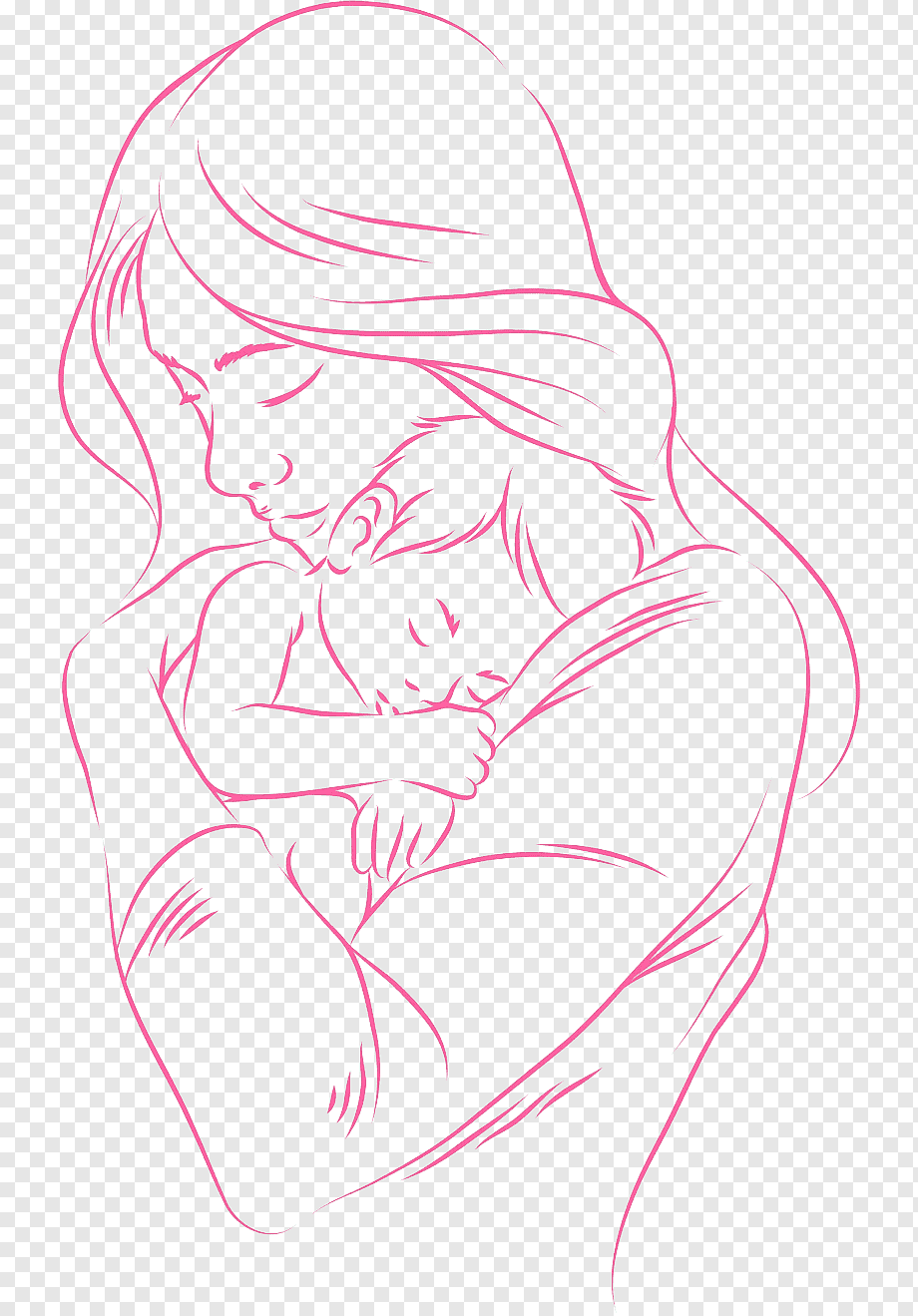 Мама и ребенок иллюстрация