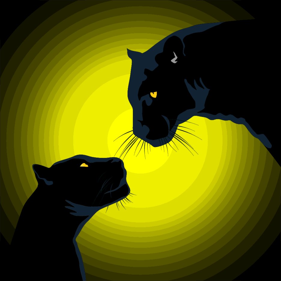 Багира силуэт