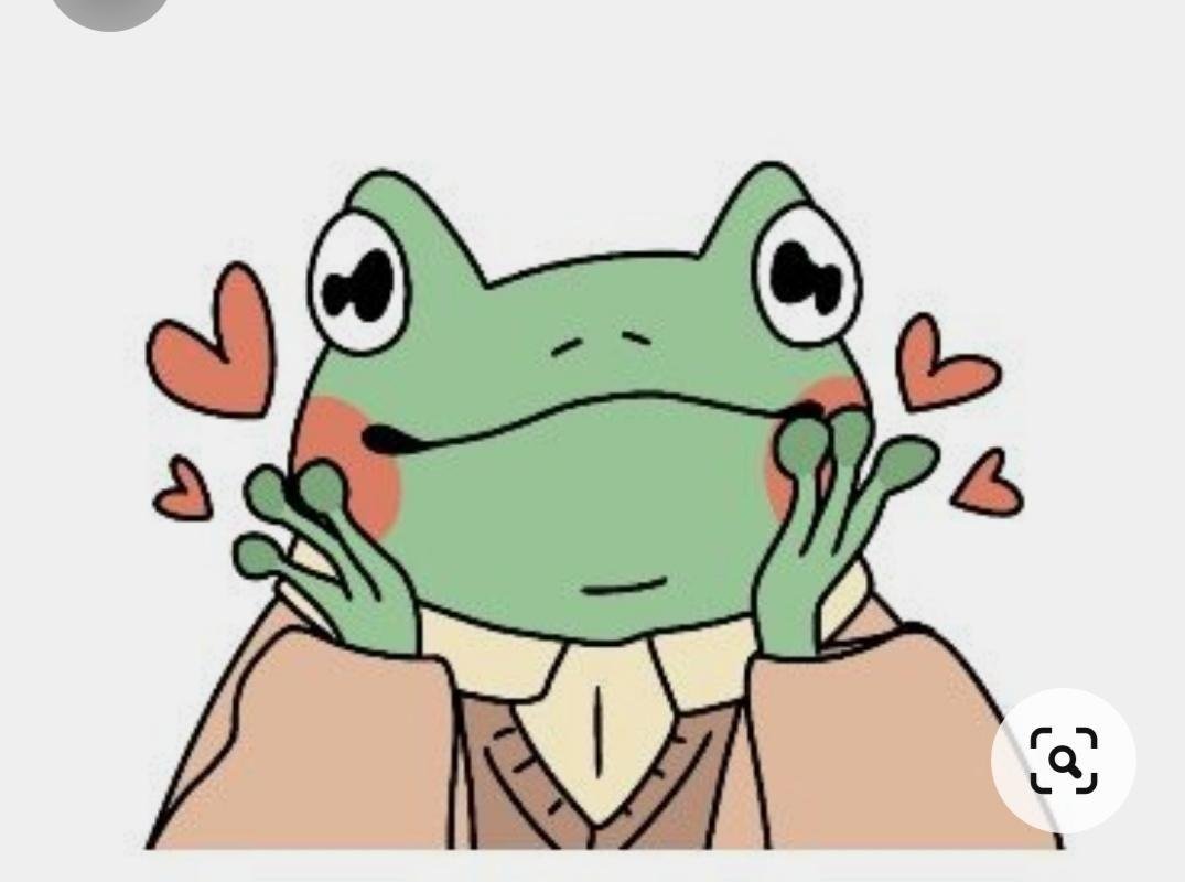 Лягушка в праздничном колпаке