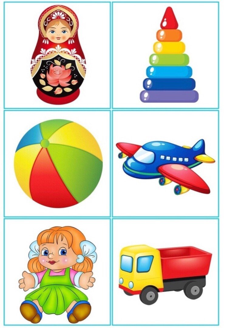 Игрушки карточки для детей