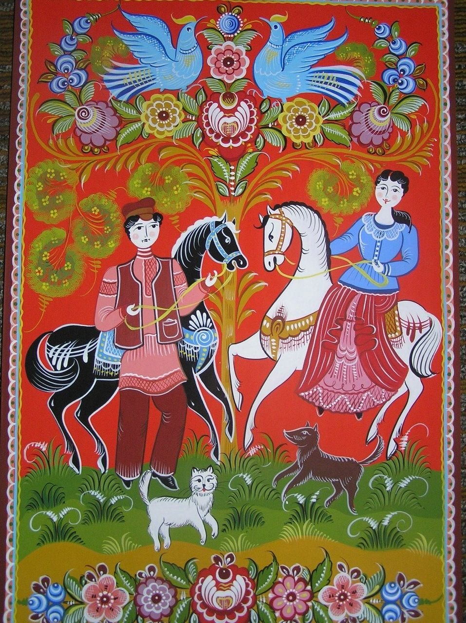 Городецкая роспись Теневкка