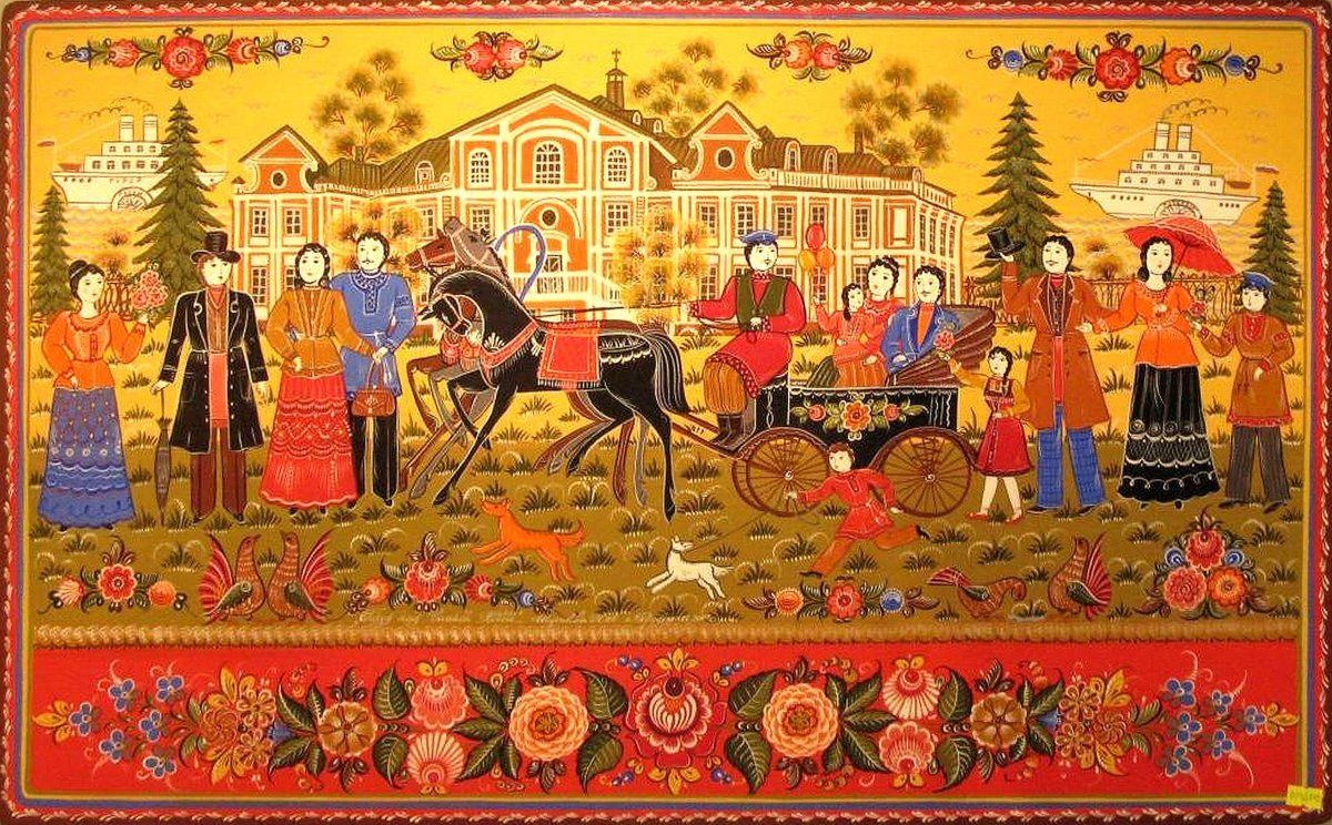 Городецкая роспись