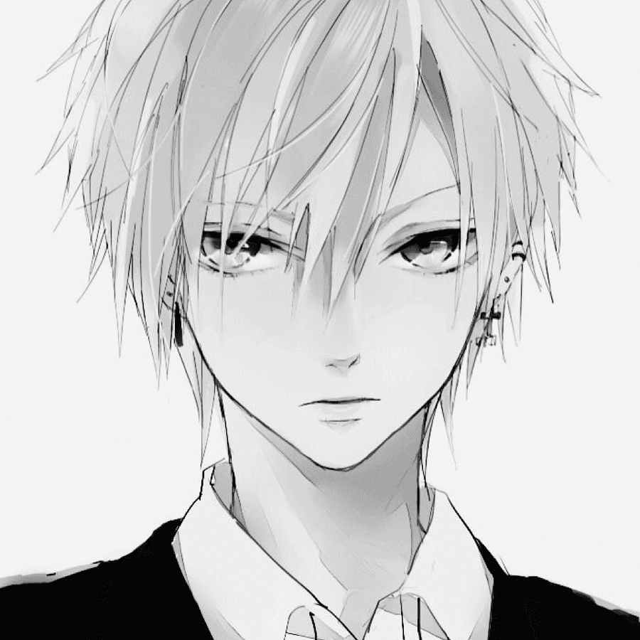 Аниме черно белое