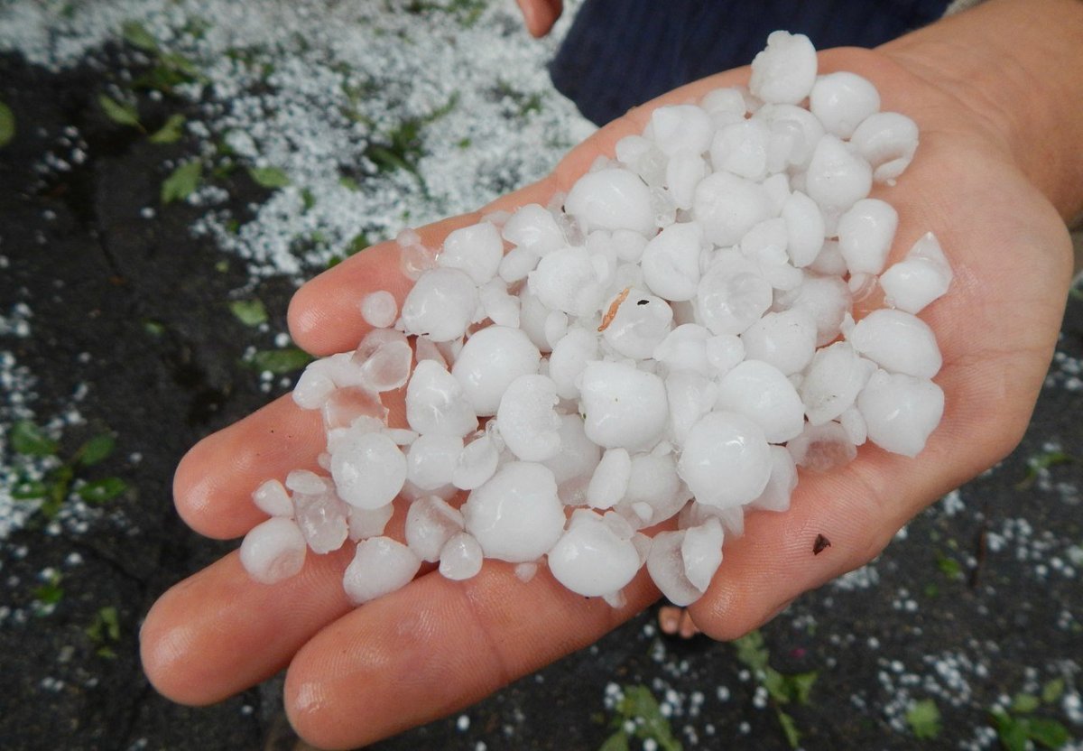 Крупный град