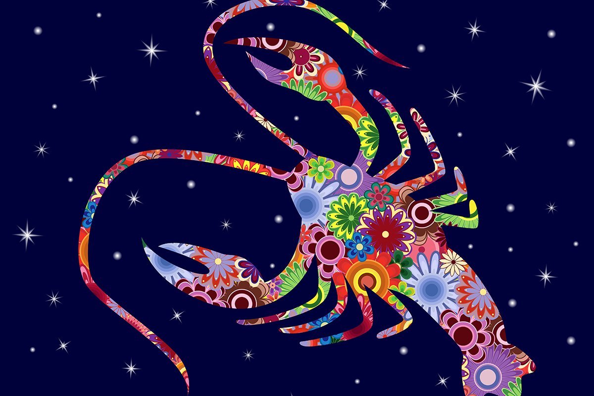 Открытка знак зодиака рак