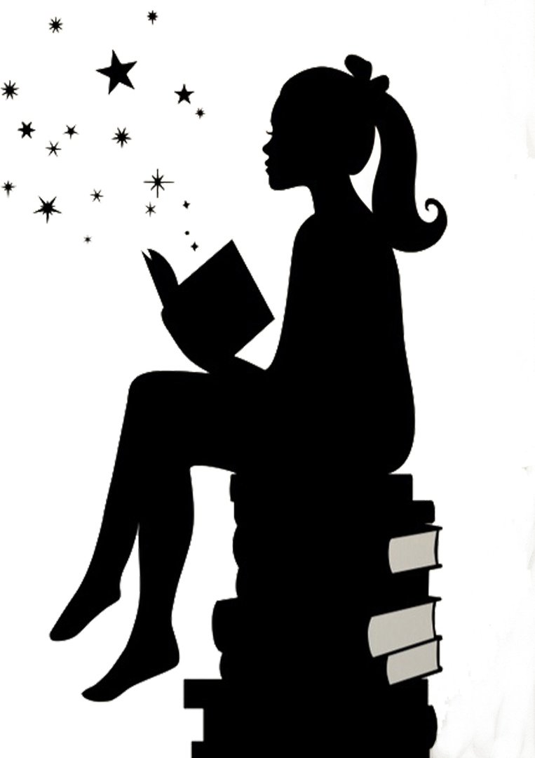 Чернобелый силует матери и ребёнка