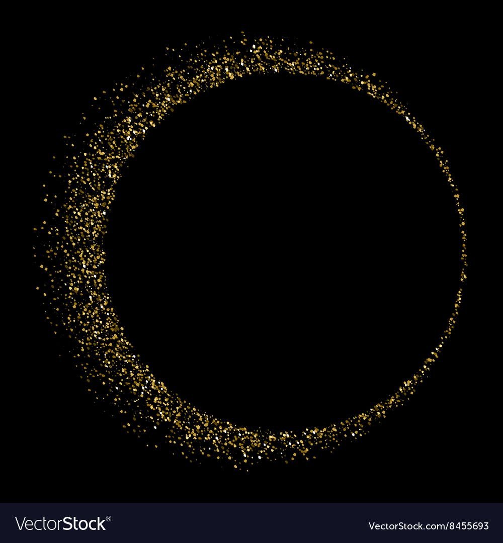 Круг на черном фоне