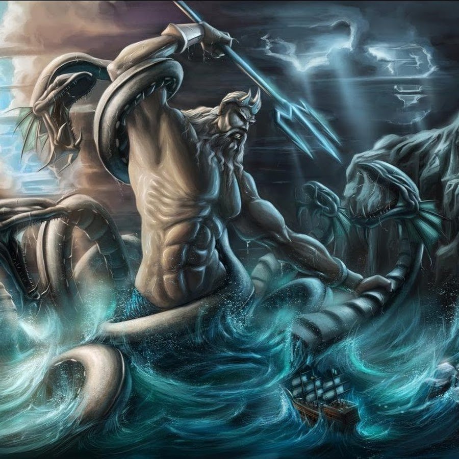 Аниме Бог Посейдон